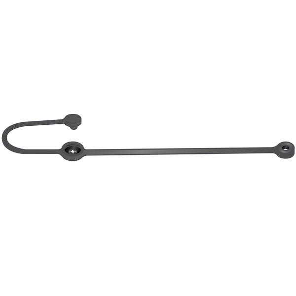 G.L. Huyett Terminal and Snap Loop Lanyard, 12 in, 3/32 in Pin Dia., Nylon, Plain Coated TN2-093-12-200